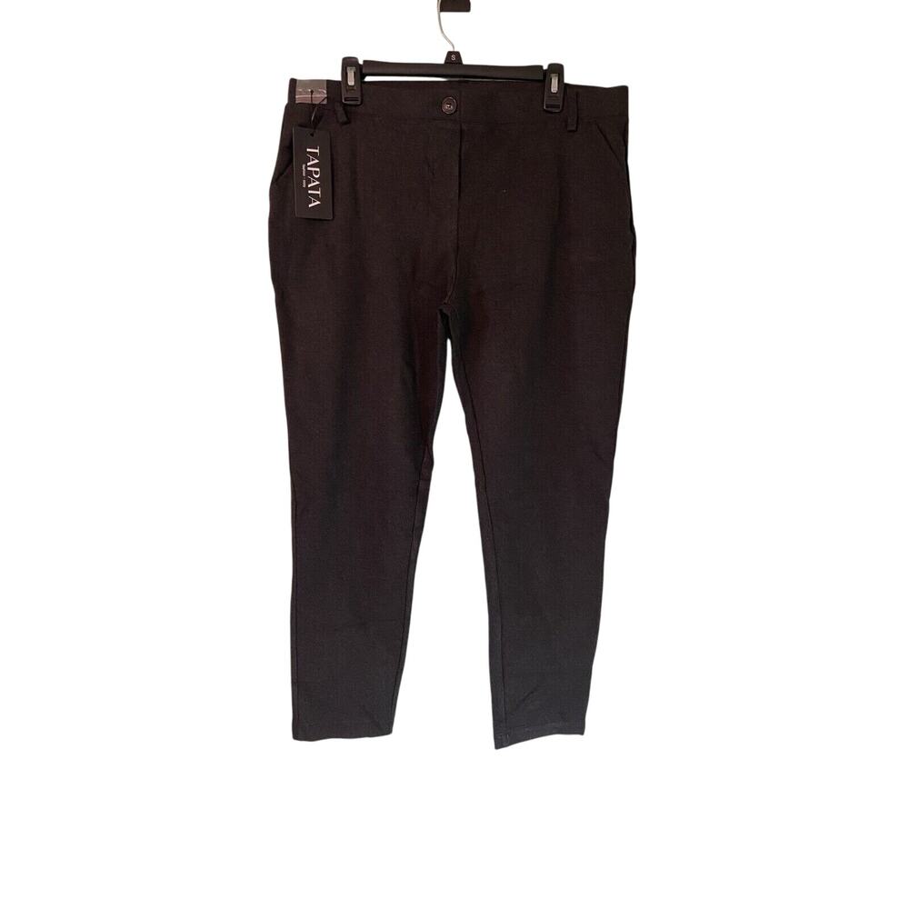 Tapata Women's XXL Heather Gray Stretchy Straight Dress Pants